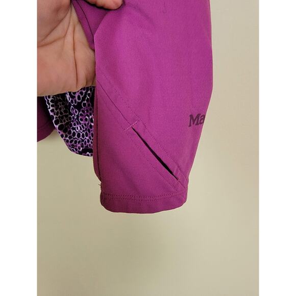 Marmot 1/2 Zip Purple Running/Lightweight Jacket Women's size Medium Thumbholes - Picture 4 of 8